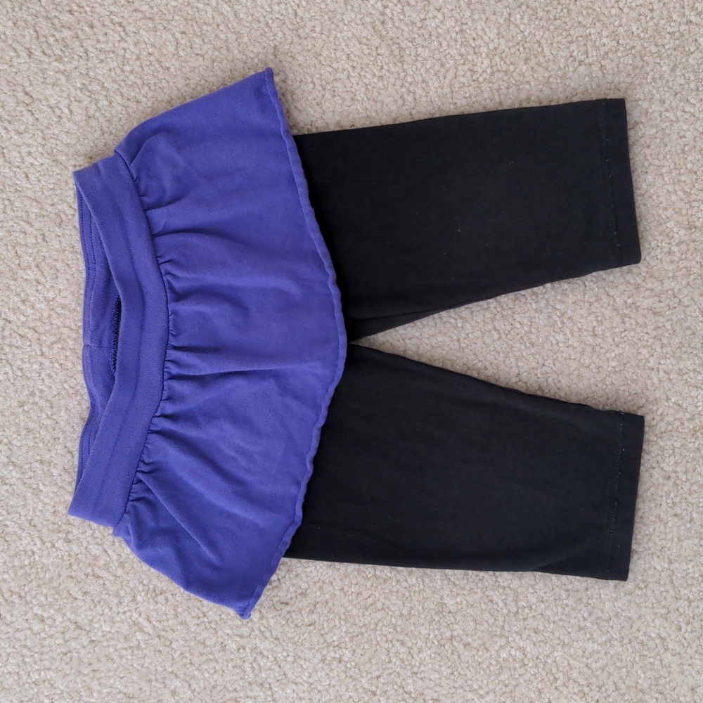 Preschool Girls Danskin Now Tutu Capri Leggings - Purple (Size XXS)